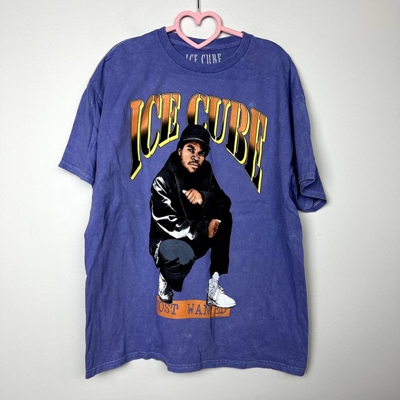 Ice Cube NWOT Unisex Blue Crew Neck Short Sleeve Casual T-Shirt Large - Picture 1 of 6
